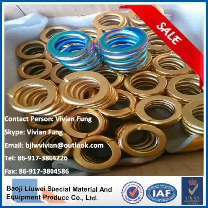 high quality titanium spring from baoji liuwei