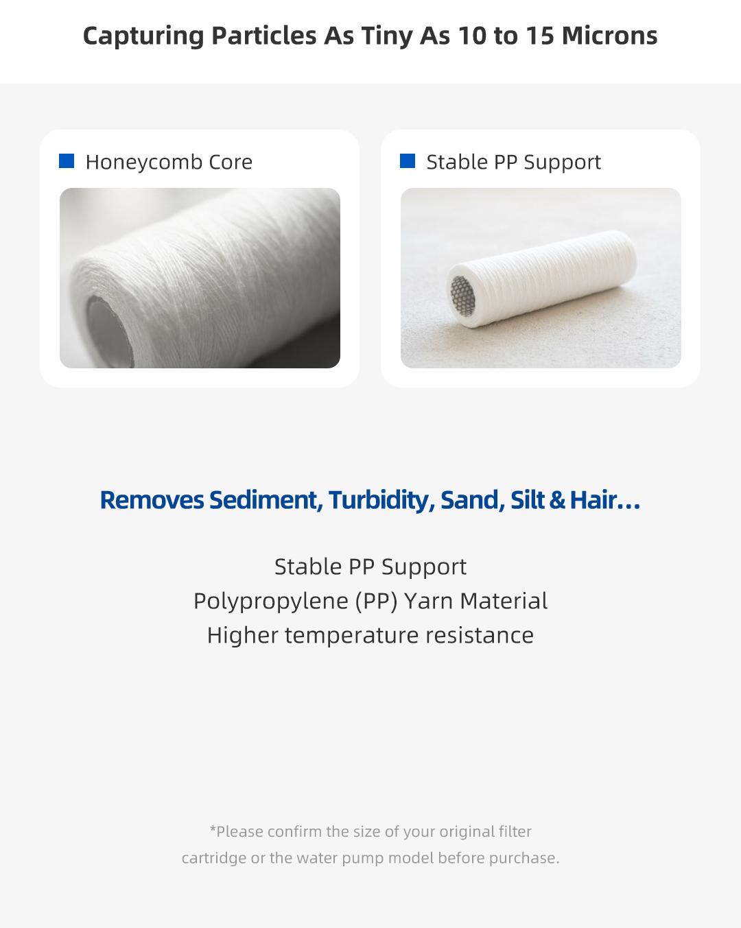 7.String Wound Depth Filter Cartridge Detail Page