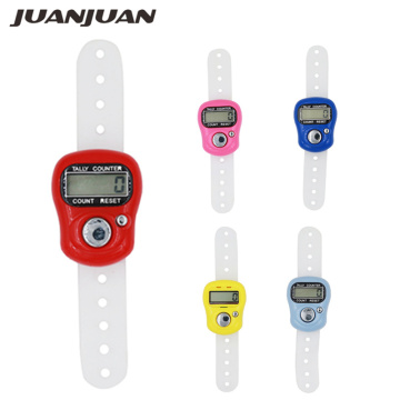 1pcs Portable Electronic Digital Counter Mini LCD Hand Held Finger Ring Tally Counter Stitch Marker Plastic Row Counter 40% off