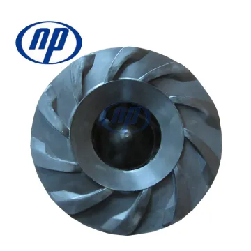 Rubber mining pump impeller