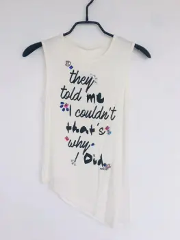 Girl's knitted printted t shirt