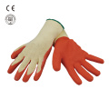 Crinkle coated safety working glove