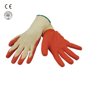 Crinkle coated safety working glove