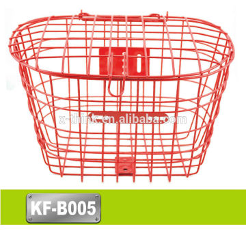 Good Quality steel/wicker bicycle basket with lid/cover