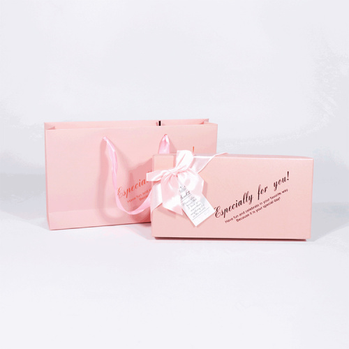 Caixa de presente de embalagem de chocolate de papel rígido de luxo de alta qualidade com fita
