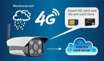 solar power outdoor camera recorder with cloud server