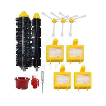 Factory OEM Replacement Parts for iRobot Roomba 700 Series: Main Side Brush, HEPA Filter, Tools Kit, and Accessories