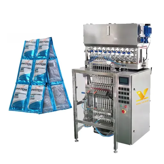 KV Multi-Lanes Sachets Packing Machine for Shampoo Gel and Ketchup Paste