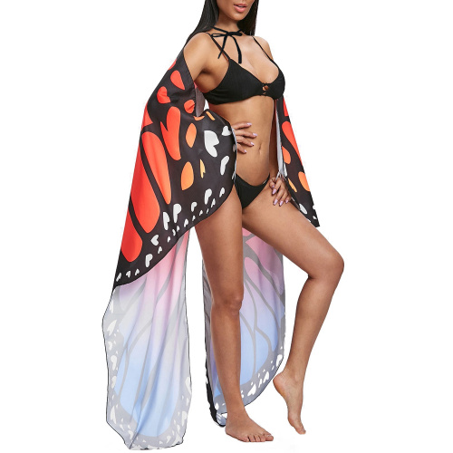 Butterfly Wings Shawl Fairy Soft Fabric for Women Ladies Party Nymph Costume Accessory