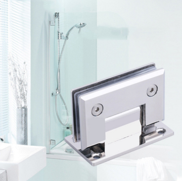 Square Glass Shelf Brackets for Bathroom Door Hinges