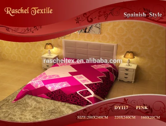 Hot selling in Middle East Market Embossed 2ply 8KG Heavy Mink Blankets