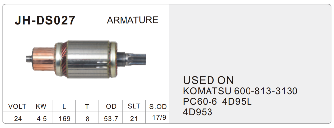 truck starter parts-JH-DS027-X