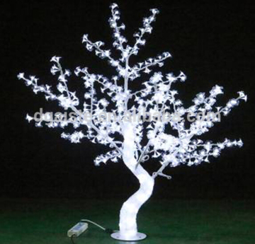 Home garden decorative 150cm Height outdoor artificial white flashing LED solar lighted up trees EDS06 1416