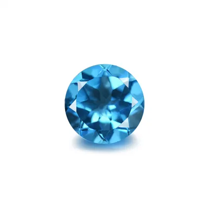 Swiss Blue Topaz Round Cut Diamond crafts