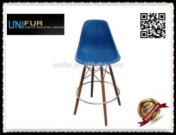 Replica modern cheap comfortable ABS colorful high side bar chair