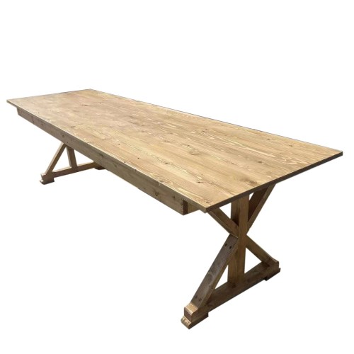 Antique-Style Solid Wood Dining Table