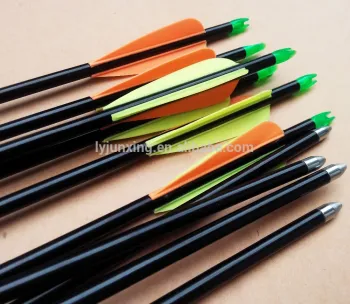 JX025 25" Aluminum Arrow with fixed blunt arrow point for children bow and youth archery china wholesale