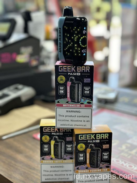 Geek bar pulsa x 25k harga rendah grosir