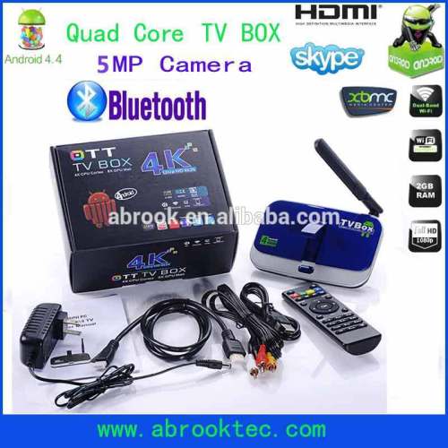 RK3288 android tv box 4.4 Bluetooth 4.0& 5M camera quad core