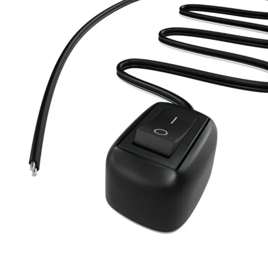 DC 12V Universal Vehicle Car Switch Paste Type Toggle Switch with Cable 0.5m/1m/2m for Fog Ring Drive Lights Neon Lights