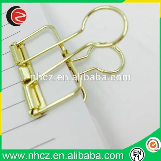 32MM Gold Hole Bulldog Clip