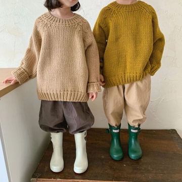 Kinder Mädchen Pullover gestrickt Beiläufige Jungen Tops