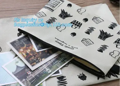 Canvas Pencil Stationery Case Zipper Lock Pencil Bag, stationery students pencil bag