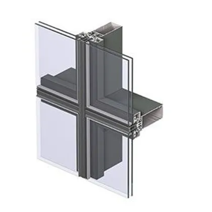 Outdoor Majestic Emporium Curved Glass Curtain Wall Structural System