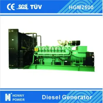 2000kW Standby Diesel Generator 50Hz 1500RPM