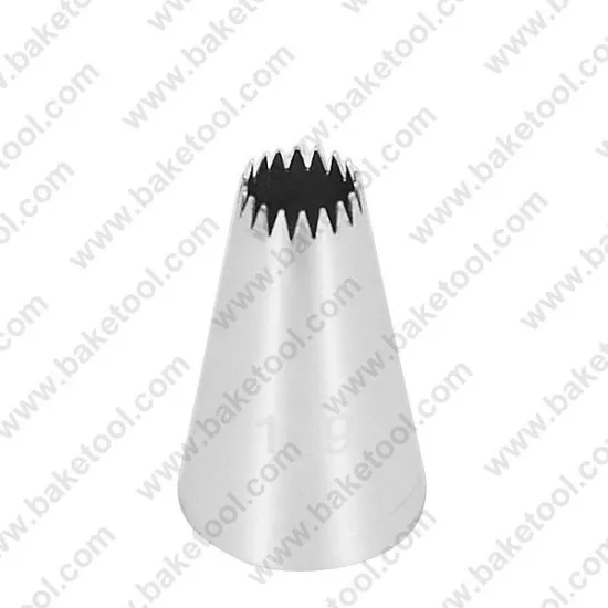 Fashion stainless steel cake decorating open star nozzle #199