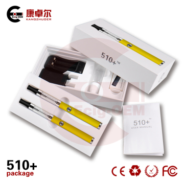 2014 Electronic Cigarette 510+ Kit Changeable Battery Yellow