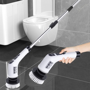2024 New Arrivals: Cordless Electric Spin Scrubber with Adjustable Handle Cleaning Brush