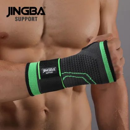 JINGBA SUPPORT 1PCS Nylon Sport Protective Gear Boxing hand wraps hand bandage support+Weightlifting Bandage Wristband Support