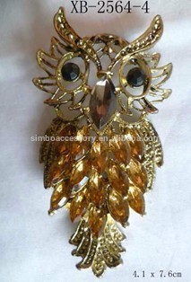 4.1x7.6cm owl brooch with rhinestones,diamond bird brooch,brooch clip scarf,tie brooch,bijoux brooch, jewelry,new for 2015