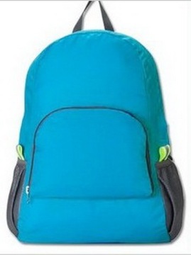 Mochilas de poliéster promocionais W / seu logotipo - azul