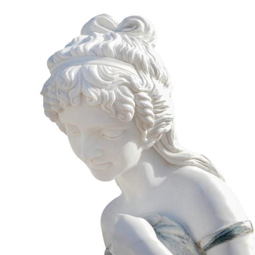 Classical Lady Multi Tone Marble Statue Handcrafted Artistic