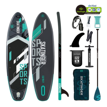 Inflatable SUP Board: Skatinger Super Wide Paddleboard for Yoga and Water Sports