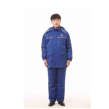 Coton uniformes anti-statiques bleus et froids en polyester