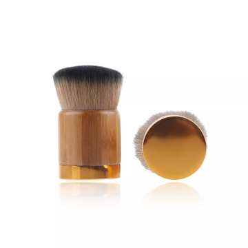 Vegan Hair Bamboo Handle Kabuki Brush for Powder Cosmetics