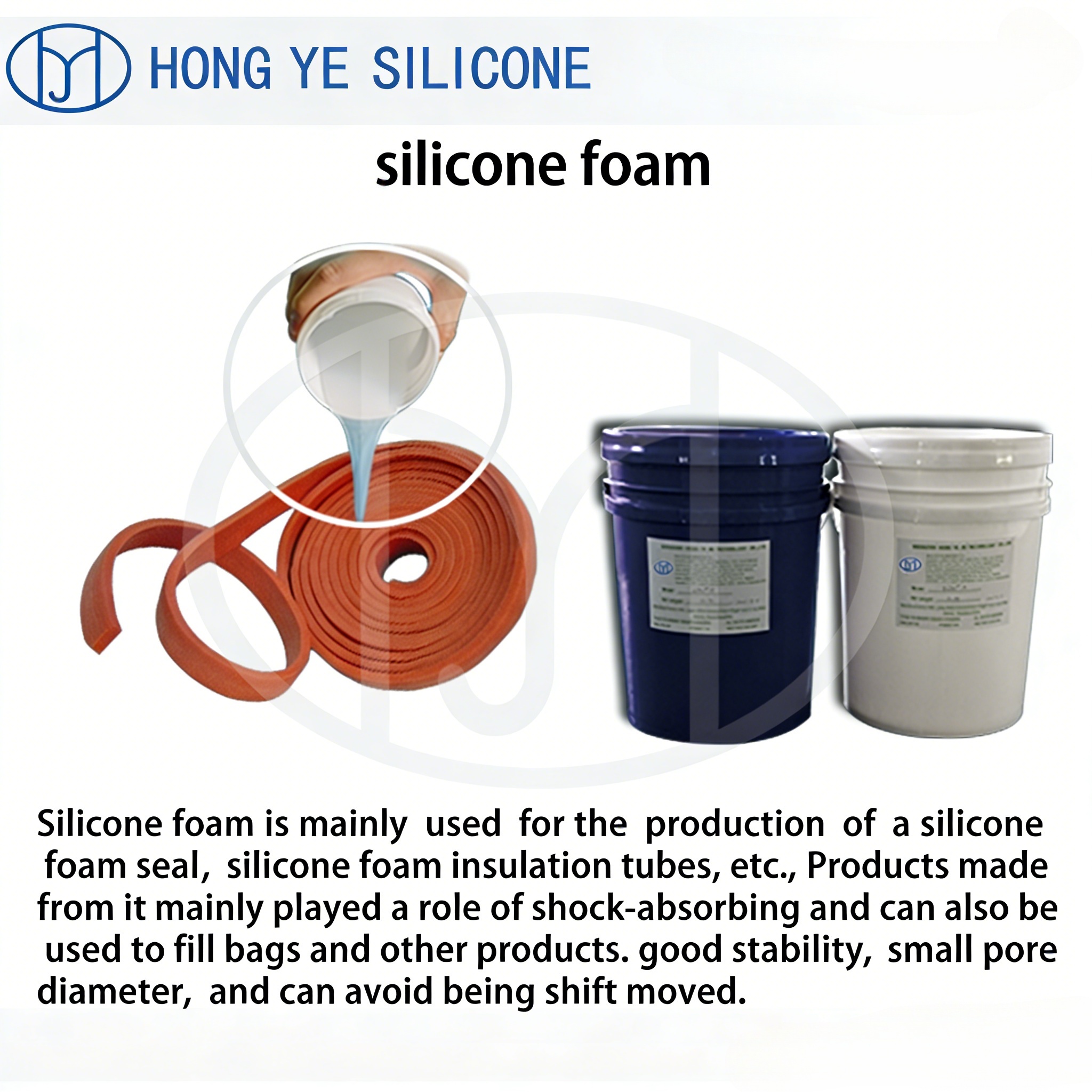 silicone foamed