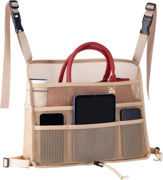 Car Net Pocket Handbag Holder Between Seats Back Storage Organizer