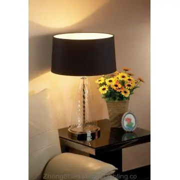 New Modern Fancy Chic Retro Black Fabric Decorative Table Lamp