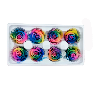 2023 Valentine's Day Hot Sale: Colorful Preserved Roses for DIY Gift Bouquets & Decorations (Grade 4-5 cm)