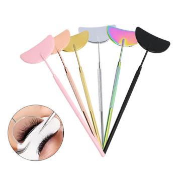 New Arrivals: Stainless Steel Eyelash Extension Tools with Crescent Makeup Mirror