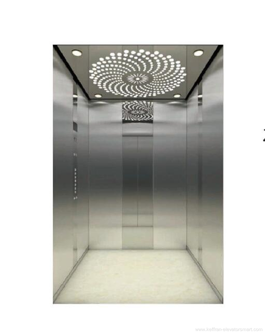 stainless steel small home office elevator cabin design