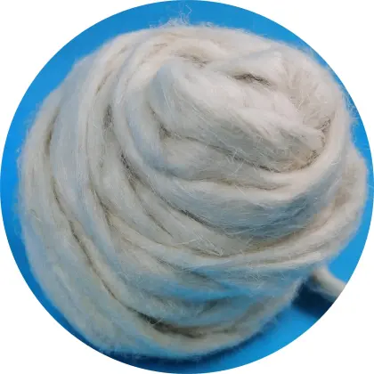Bleached Natural Hemp Fiber Top for Spinning