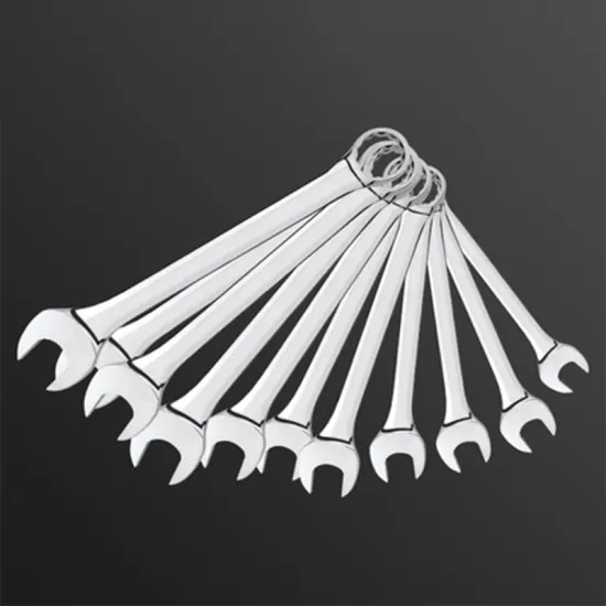 Mirror Finished Dual Hand Tools Gears Panner Wrench Ratcheting Wrench Combination Wrench Set" 

However, to make it more search-engine friendly and concise, you might consider:

"Mirror Finished Dual Hand Ratcheting Combination Wrench Set