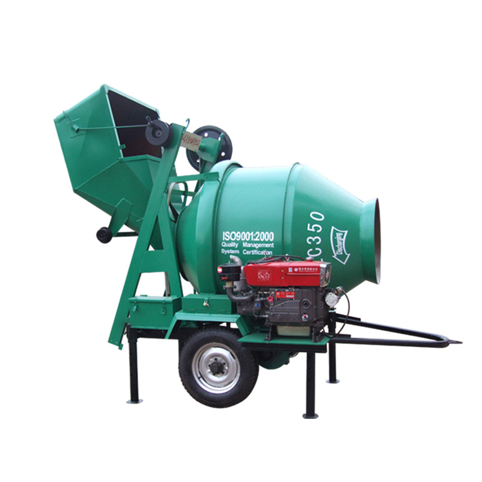 Self diesel used 350 litre concrete mixer machines