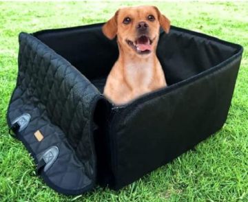 Multifunctional Pet Car Seat Cover with Hard Bottom - 4-in-1 Protection