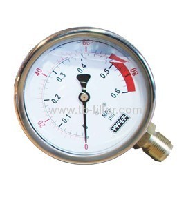 Liquid Filled Pressure Gauge For Hydraulic 